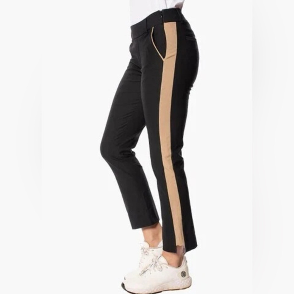 Golftini Black and Tan Women's Golf Pants